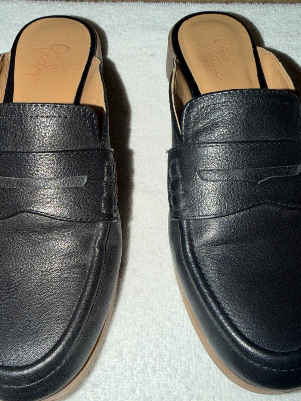 Black Slip-On Loafers for women